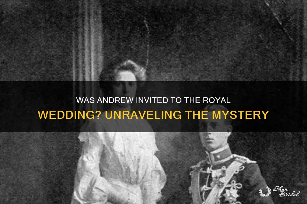 is andrew at the royal wedding