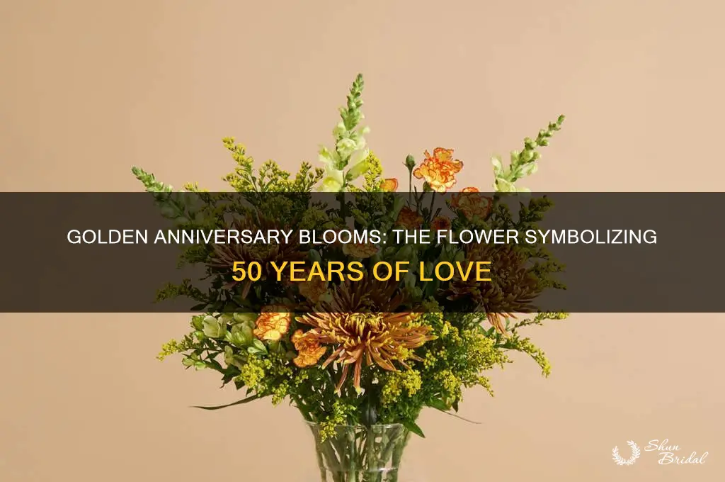 is any particular flower dedicated to the 50th wedding anniversary