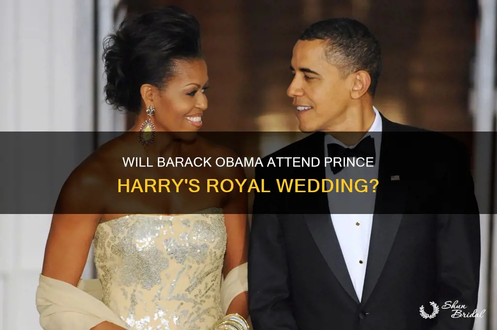 is barack obama going to harrys wedding