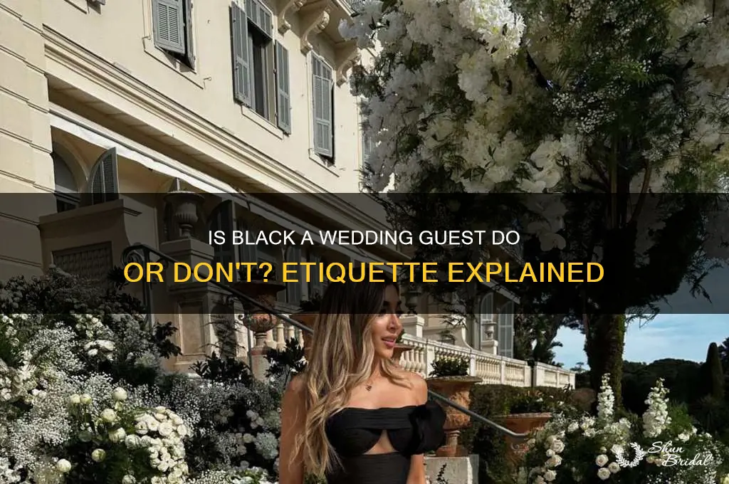 is black appropriate for a wedding guest