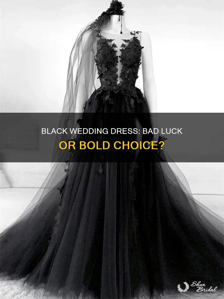 is black wedding dress bad luck