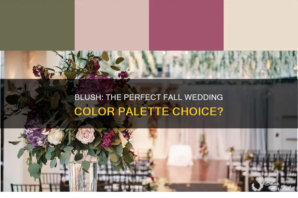 is blush a fall wedding color