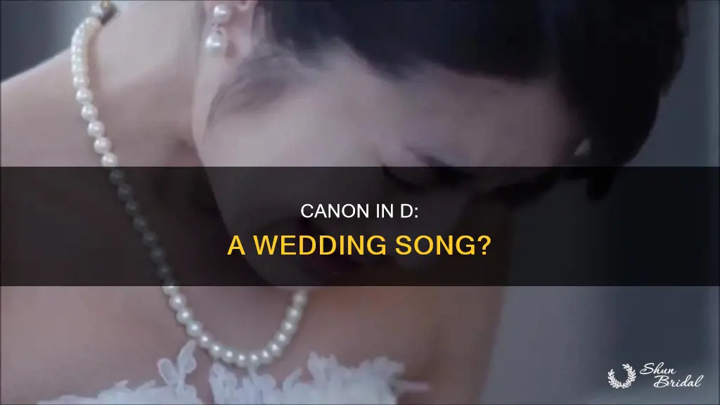 is canon in d a wedding song