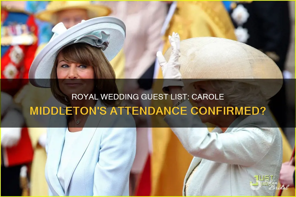 is carole middleton invited to royal wedding