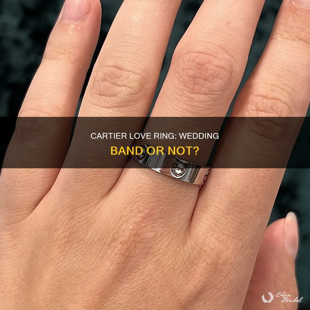 is cartier love ring a wedding band