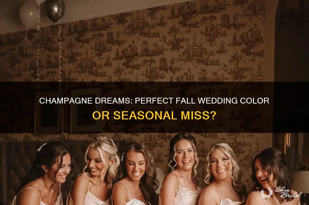 is champagne a fall wedding color