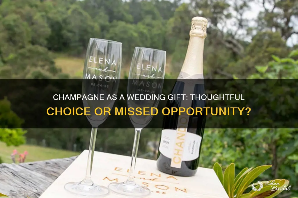 is champagne a good wedding gift