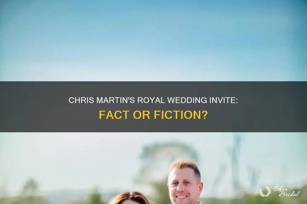 is chris martin going to the royal wedding