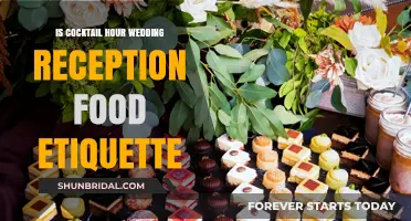 Cocktail Hour Wedding Reception: Food Etiquette Explained