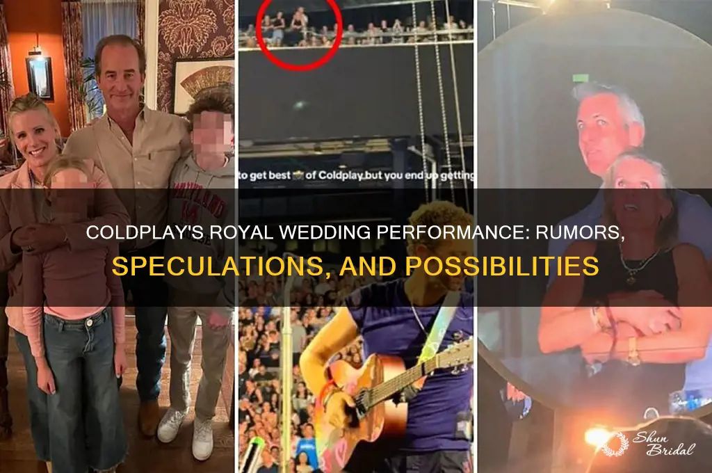 is coldplay going to perform at the royal wedding