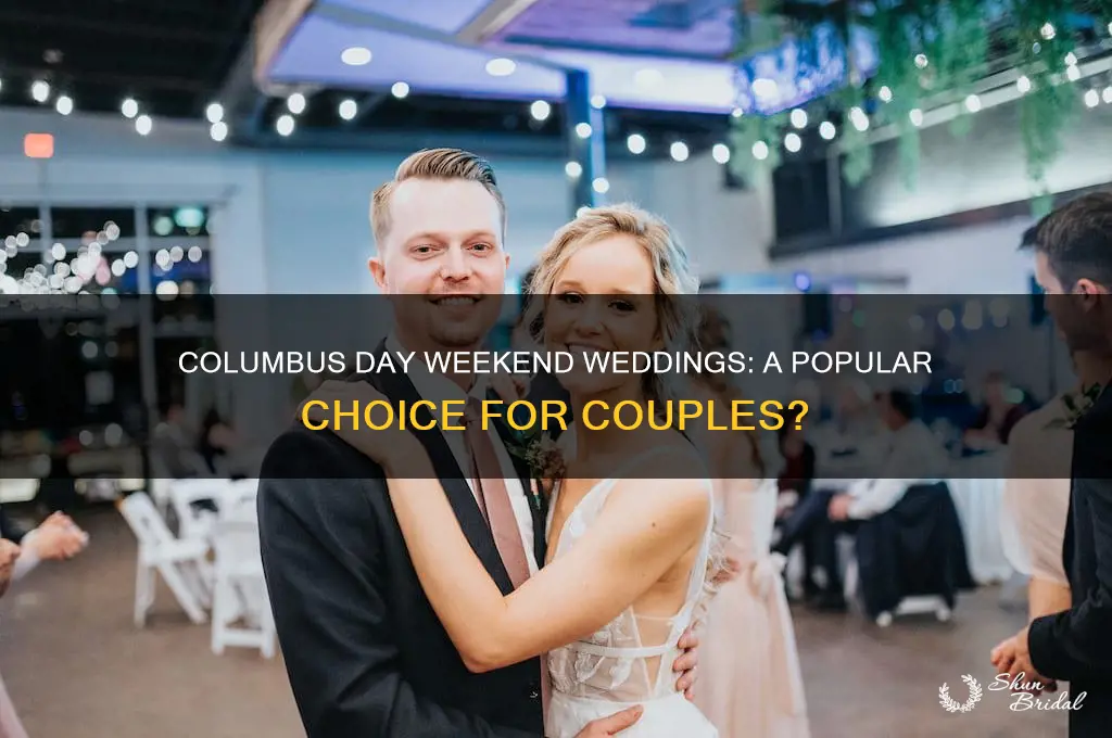 is columbus day weekend a popular wedding weekend