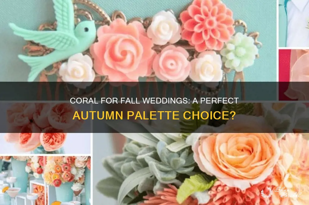 is coral a fall wedding color
