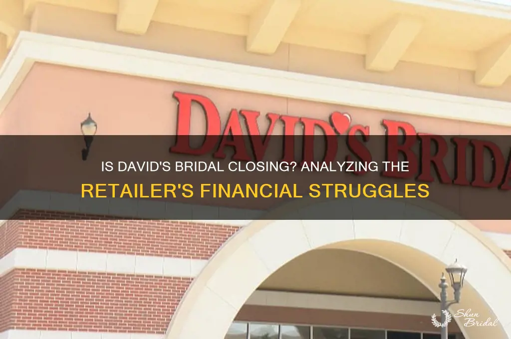 is davids bridal going out of business