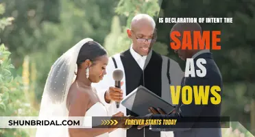 Declaration of Intent vs. Vows: Understanding the Key Differences