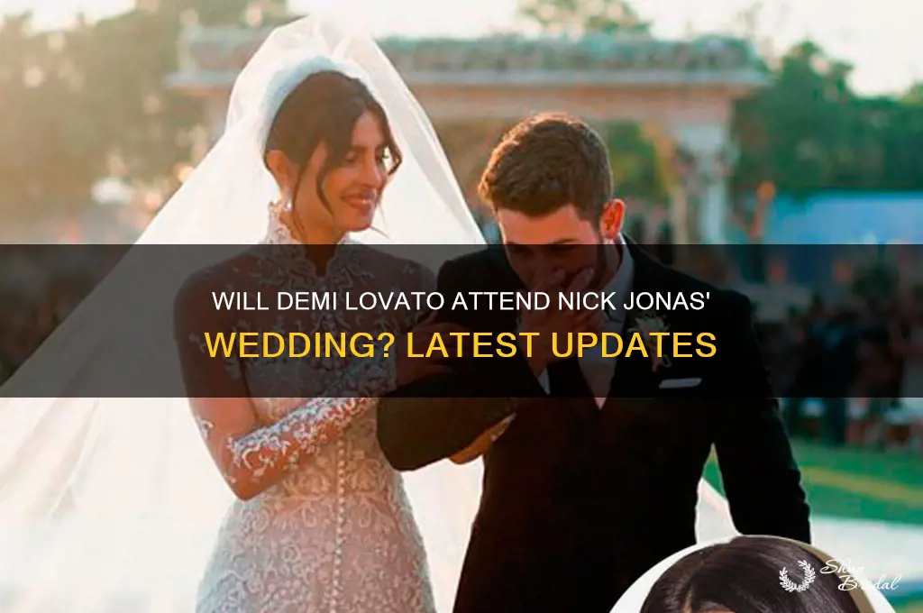 is demi lovato going to nick jonas wedding