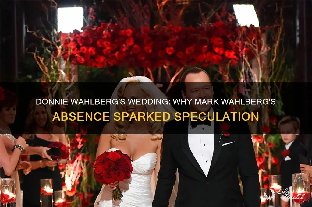 is donnie upset mark wahlberg didnt go to wedding
