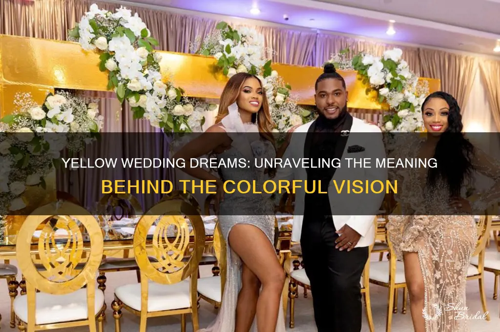 is dreaming of a wedding bad with colors yellow