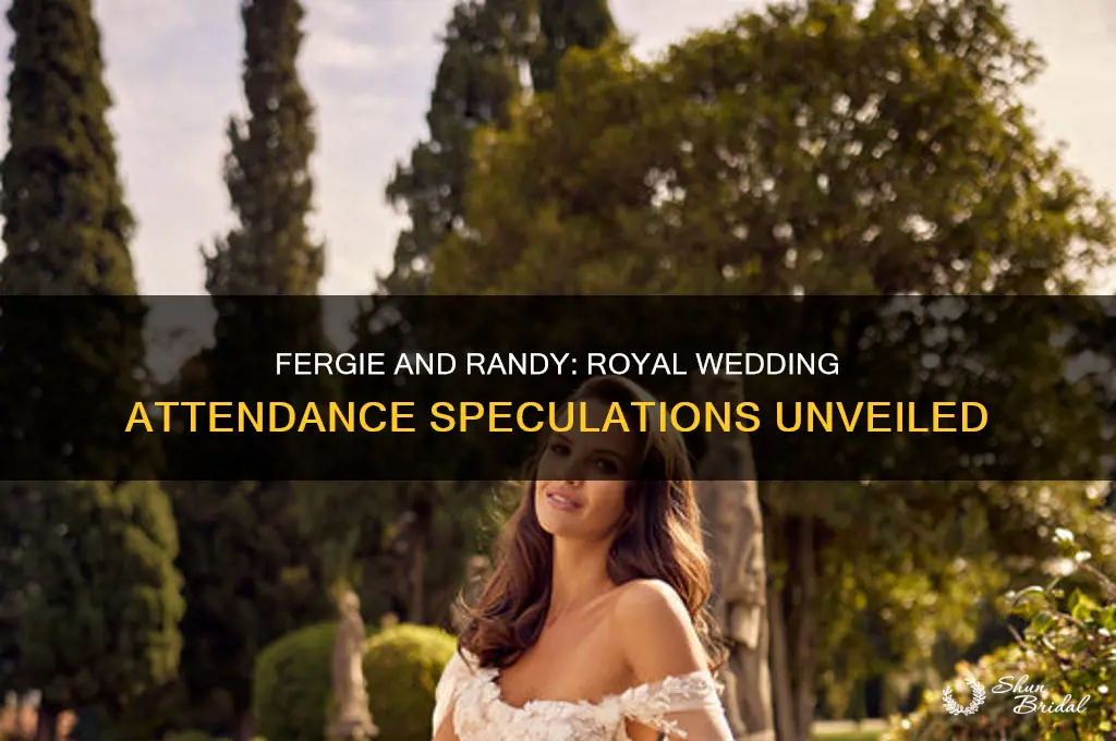 is fergie with randy at royal wedding