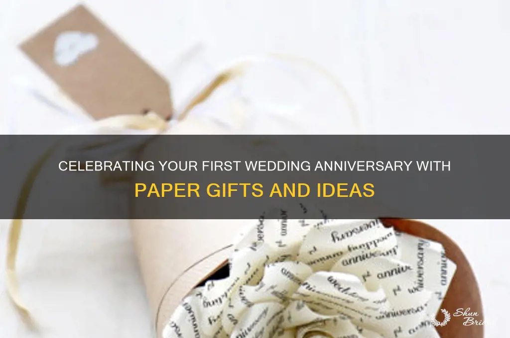 is first wedding anniversary paper