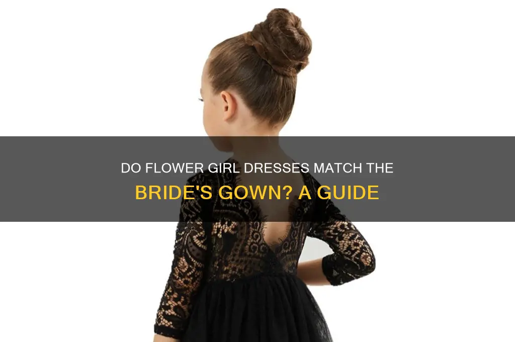 is flower girl dress like the brides