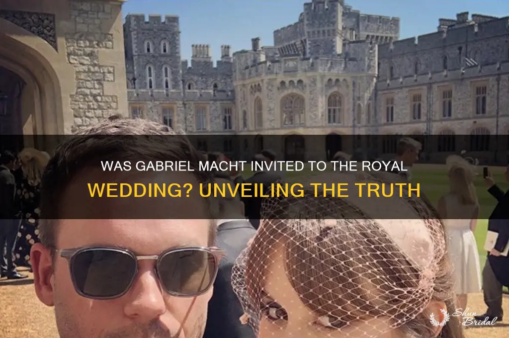 is gabriel macht at the royal wedding