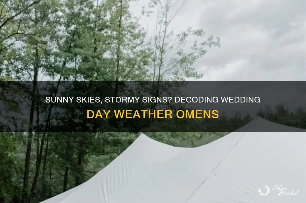 is good weather a bad omen on your wedding day