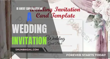 Wedding Invitation Etiquette: Capitalizing 'Guest