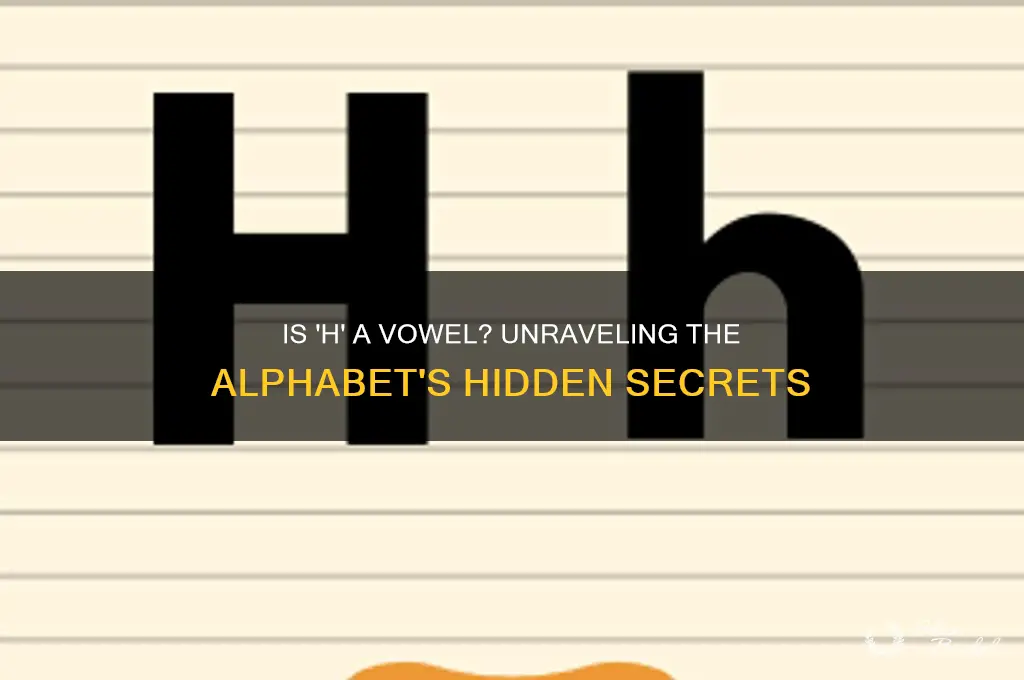is h a vows in the alphabet