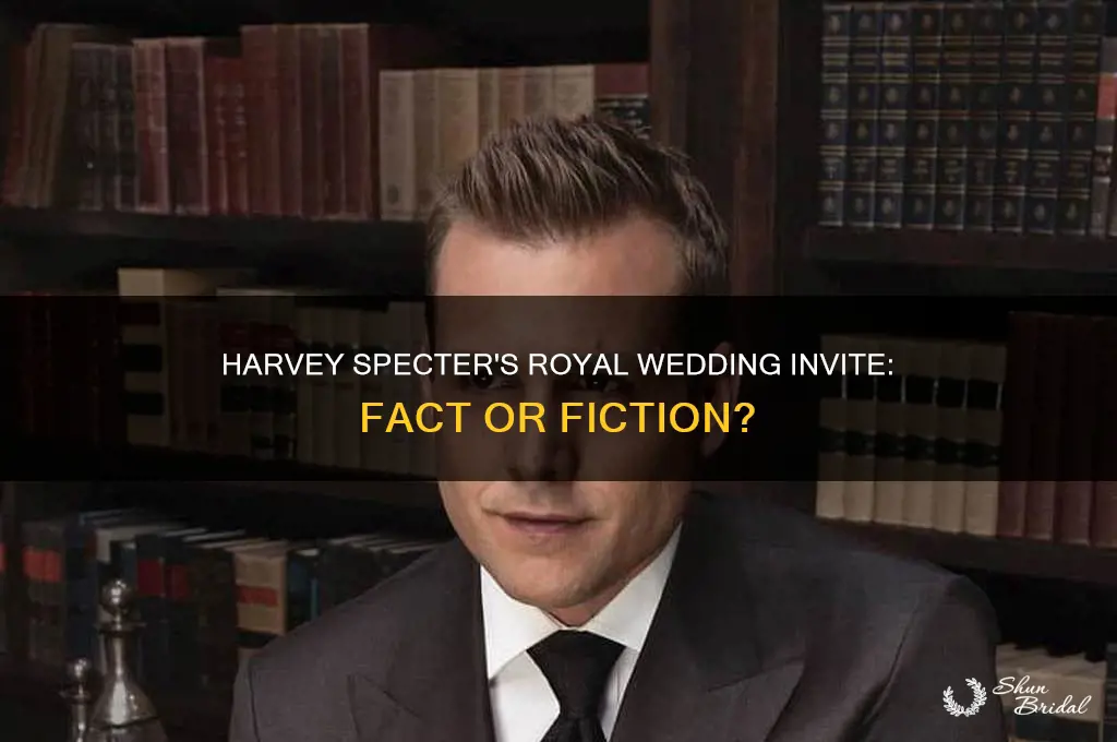 is harvey specter going to royal wedding