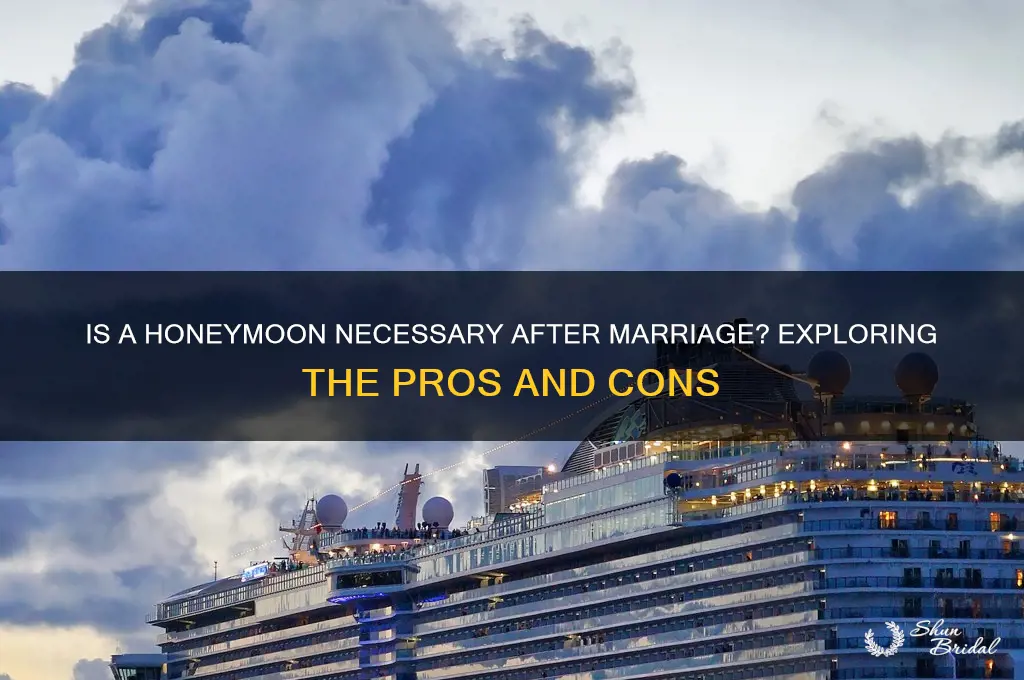 is honeymoon optional after marriage