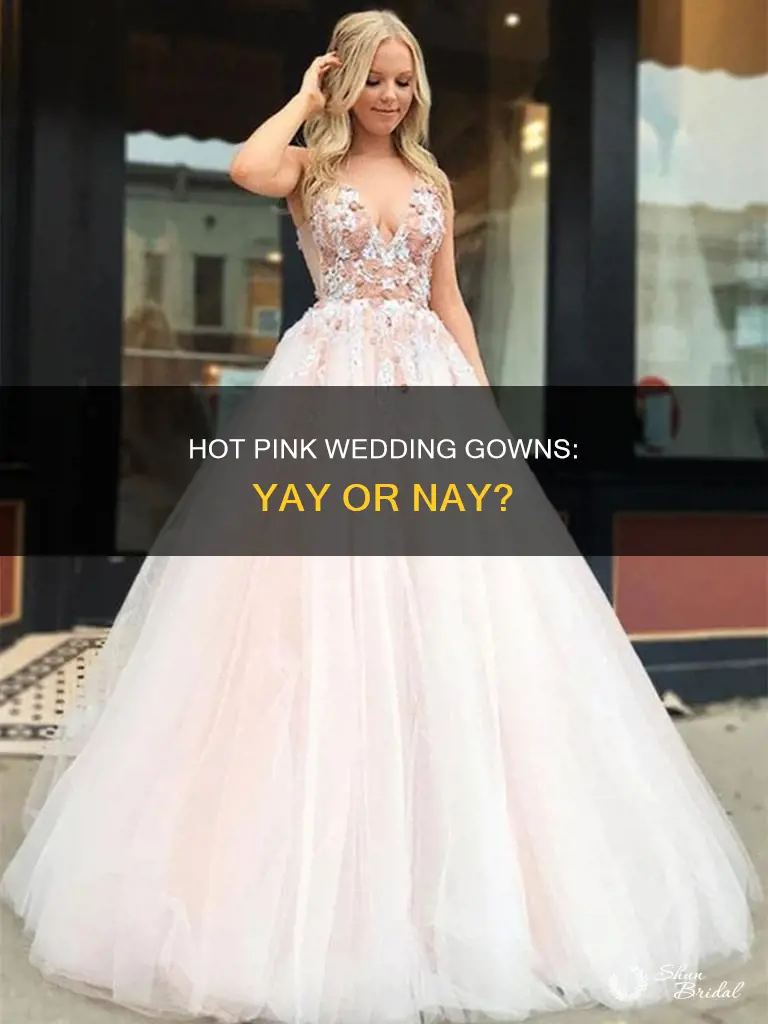 is hot pink a good wedding dress color