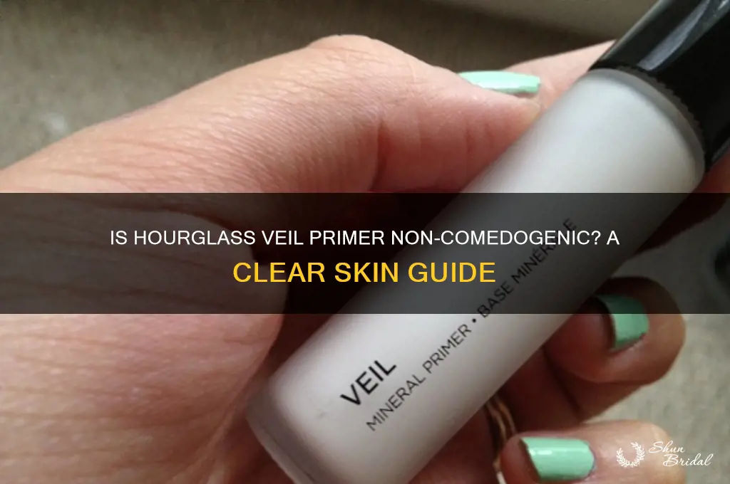 is hourglass veil primer non comedogenic
