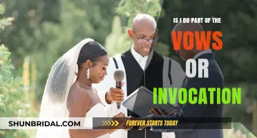 I Do": Vows or Invocation? Understanding Wedding Ceremony Tradition