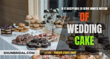 Donuts over Wedding Cake: A Sweet Substitution?