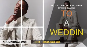 Dress Slacks at Weddings: Yay or Nay?