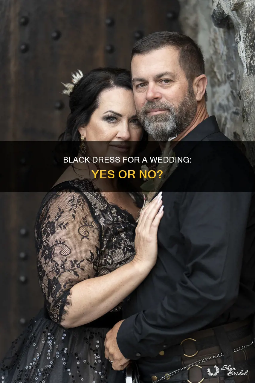 is it acceptableto wear black dress to a 2pm wedding
