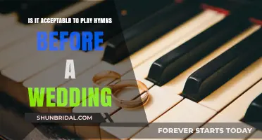 Hymns Before the Vows: Acceptable or Unconventional Wedding Prelude?