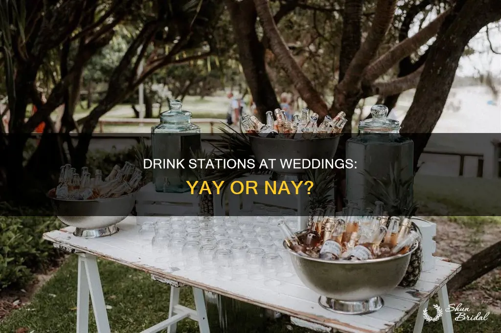 is it appropriate to have drink station at wedding reception