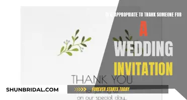 Expressing Gratitude for a Wedding Invitation