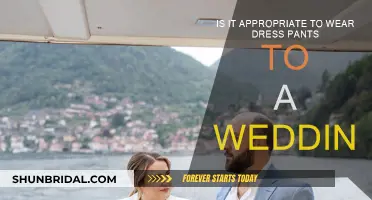 Wedding Attire: Dress Pants, Yay or Nay?
