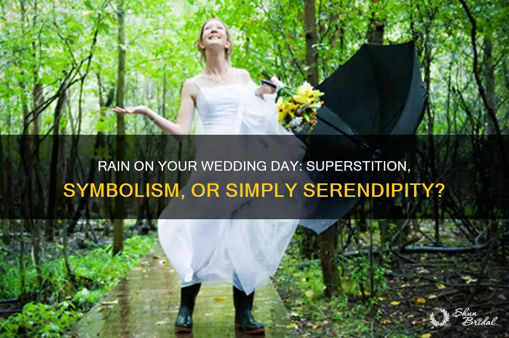 is it bad if it rains on your wedding day