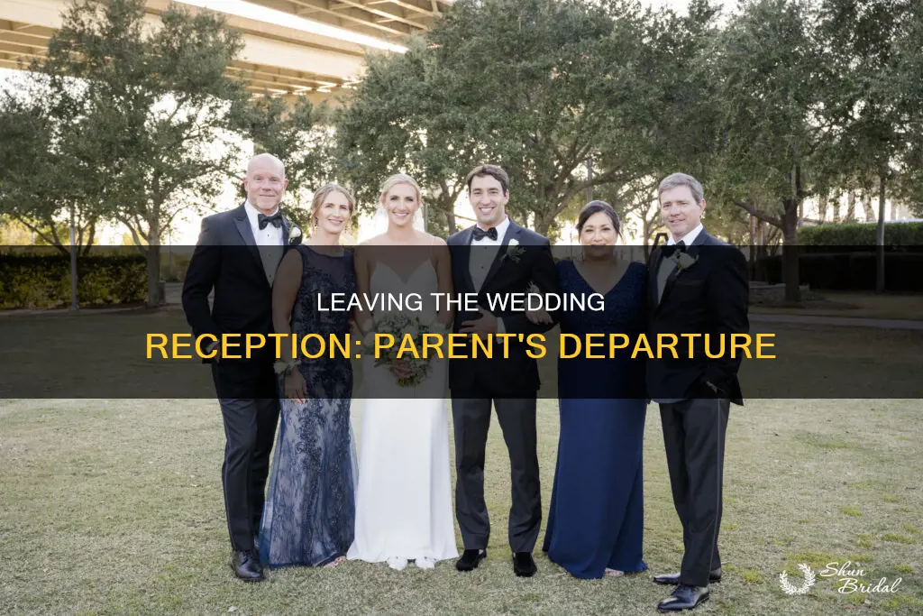 is it bad if parents leave wedding reception early