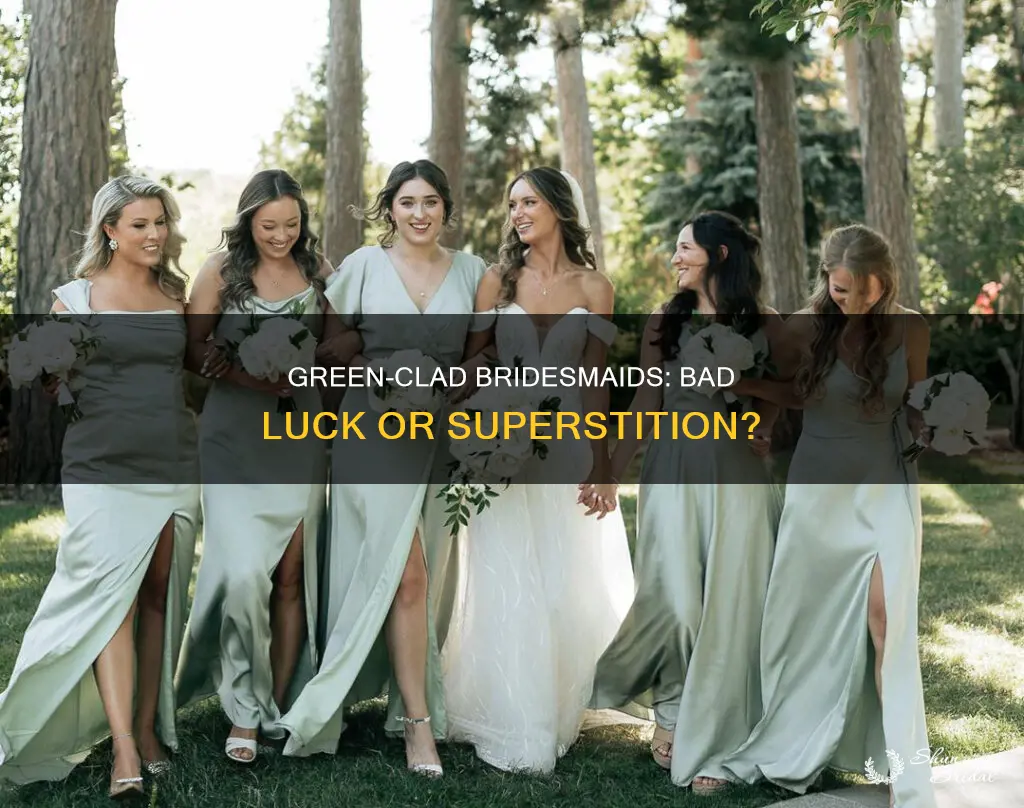 is it bad luck for bridesmaids to wear green