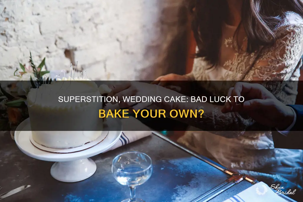 is it bad luck to make your own wedding cake