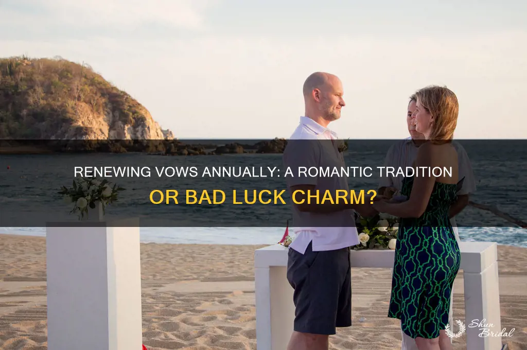 is it bad luck to renew vows every year