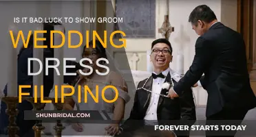 Superstition or Not: Filipino Groom Sees Wedding Dress?