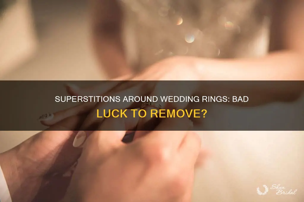 is it bad luck to take wedding ring off