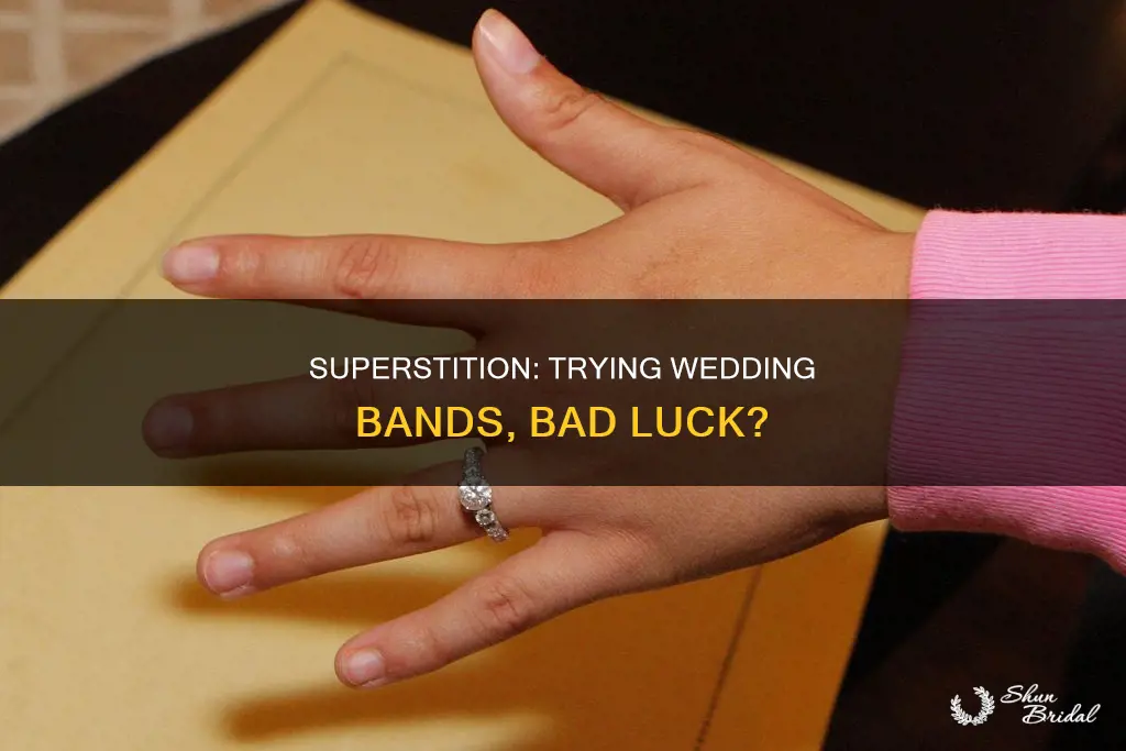 is it bad luck to try on wedding band