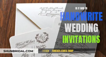 Handwritten Wedding Invitations: Good or Bad Idea?