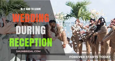 Leaving Your Wedding Reception Early: Is It Rude?